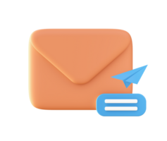 3d Writing business email icon for UI UX web mobile apps social media ads design png