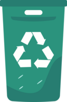 recycle bak illustratie, duurzame verspilling beheer, milieuvriendelijk recycling en behoud png