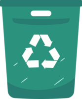 recycle bak illustratie, duurzame verspilling beheer, milieuvriendelijk recycling en behoud png