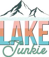 Retro Lake Sublimation Design,Vector File vector