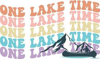 Retro Lake Sublimation Design,Vector File vector