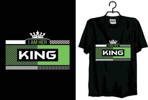 typography t shirt design template king quotes free graphic vector for print.
