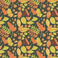 Autumn seamless pattern design. Repeat design with autumn thematics elements vector