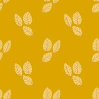 Autumn seamless pattern design. Repeat design with autumn thematics elements vector