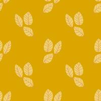 Autumn seamless pattern design. Repeat design with autumn thematics elements vector