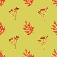 Autumn seamless pattern design. Repeat design with autumn thematics elements vector