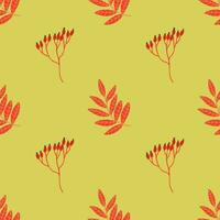 Autumn seamless pattern design. Repeat design with autumn thematics elements vector