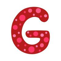 Letter G, logo, icon. Illustration for printing, backgrounds, covers and packaging. Image can be used for greeting cards, posters, stickers and textile. Isolated on white background. vector