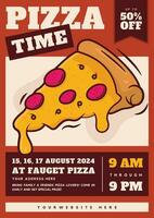 free vector a pizza time at fauget design