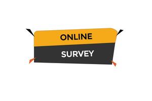 news online survey age, level, sign, speech, bubble  banner, vector