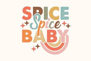 Fall Spice Baby EPS Design vector