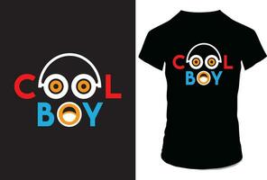 Cool Boy T-Shirt Design for Men's vector