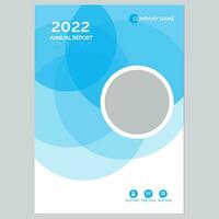 annual report magazine cover a4 flyer template vector
