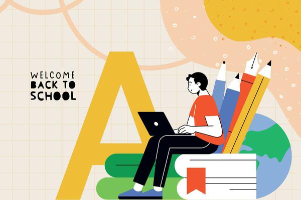 Education. Vector illustration concepts for graphic and web design, business presentation, marketing and print material. Back to school.