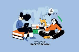 Education. Vector illustration concepts for graphic and web design, business presentation, marketing and print material. Back to school.