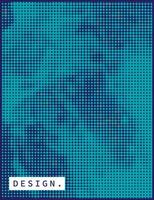 Abstract blue halftone background template copy space. Contemporary design for poster, banner, leaflet, cover, magazine, leaflet, flyer, or brochure. vector