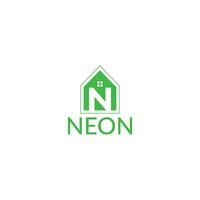 Simple icon, Letter  N, Real estate, house, building construction Logo design vector template sign and symbol for business company.