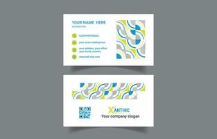Creative modern beautiful business card design vector