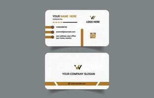 Wonderful trendy business card design template vector