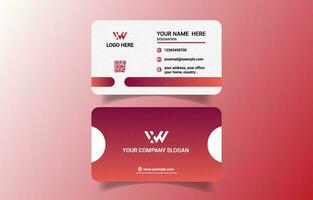 Unique wonderful business card design template vector