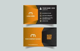 Luxury unique corporate business card design vector