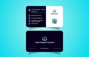 Unique minimalistic  modern business card design template vector