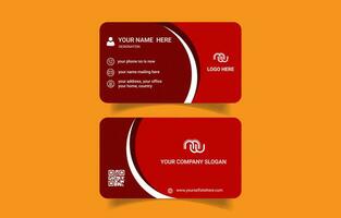 Luxury unique corporate business card design vector