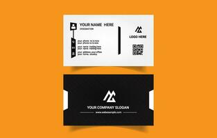 Luxury unique corporate business card design vector