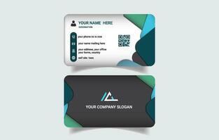 Premium trendy corporate business card template vector
