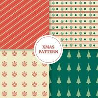 Christmas seamless pattern hand drawn style vector