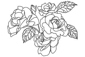 drawing, design, art, flower, rose, illustration, graphic, sketch, blossom, line, floral, decoration, plant, isolated, leaf, nature, outline, abstract, vintage, black, tattoo, contour, bloom, vector