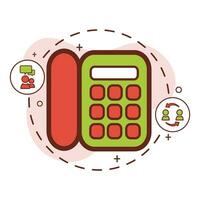 telephone icon design, business icons. vector