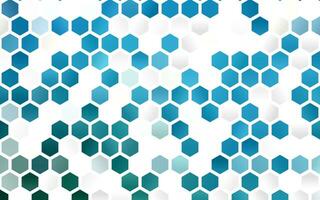 Light BLUE vector template in hexagonal style.