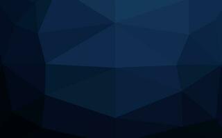 Dark BLUE vector abstract polygonal cover.