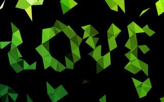 Light Green vector low poly texture.