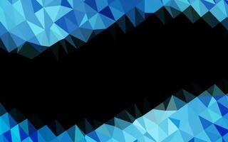 Dark BLUE vector blurry triangle texture.