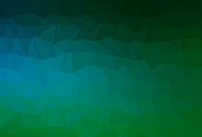 Dark Blue, Green vector low poly texture.