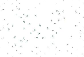 Light BLUE vector backdrop with music notes.