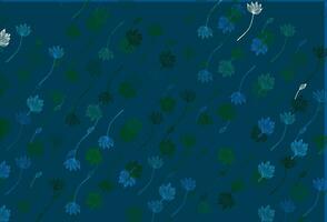 Light Blue, Green vector doodle template.