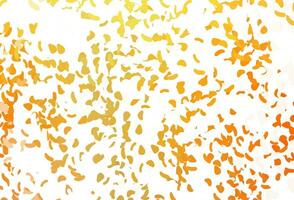 Light Yellow, Orange vector backdrop with abstract shapes.