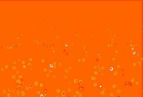 Light Yellow, Orange vector pattern with spheres.