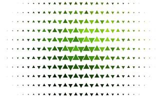 Light Green vector layout with lines, triangles.