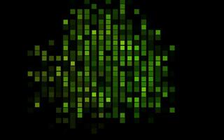 Dark Green vector background with rectangles.