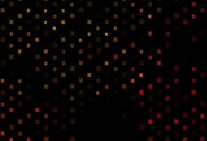 Dark Yellow, Orange vector background with rectangles, circles.