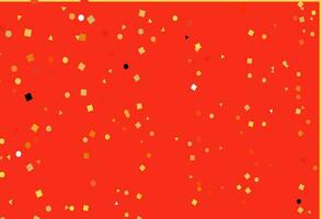 Light Yellow, Orange vector texture in poly style with circles, cubes.