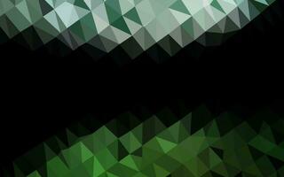 Light Green vector polygonal background.