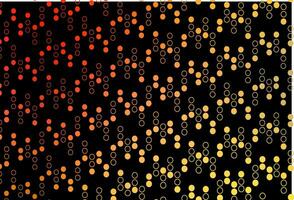 Dark Yellow, Orange vector texture with disks.