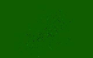 Telón de fondo de vector verde claro con puntos.