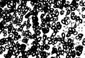 Black and white vector pattern with spheres.