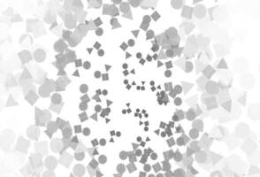 Light Silver, Gray vector texture in poly style with circles, cubes.